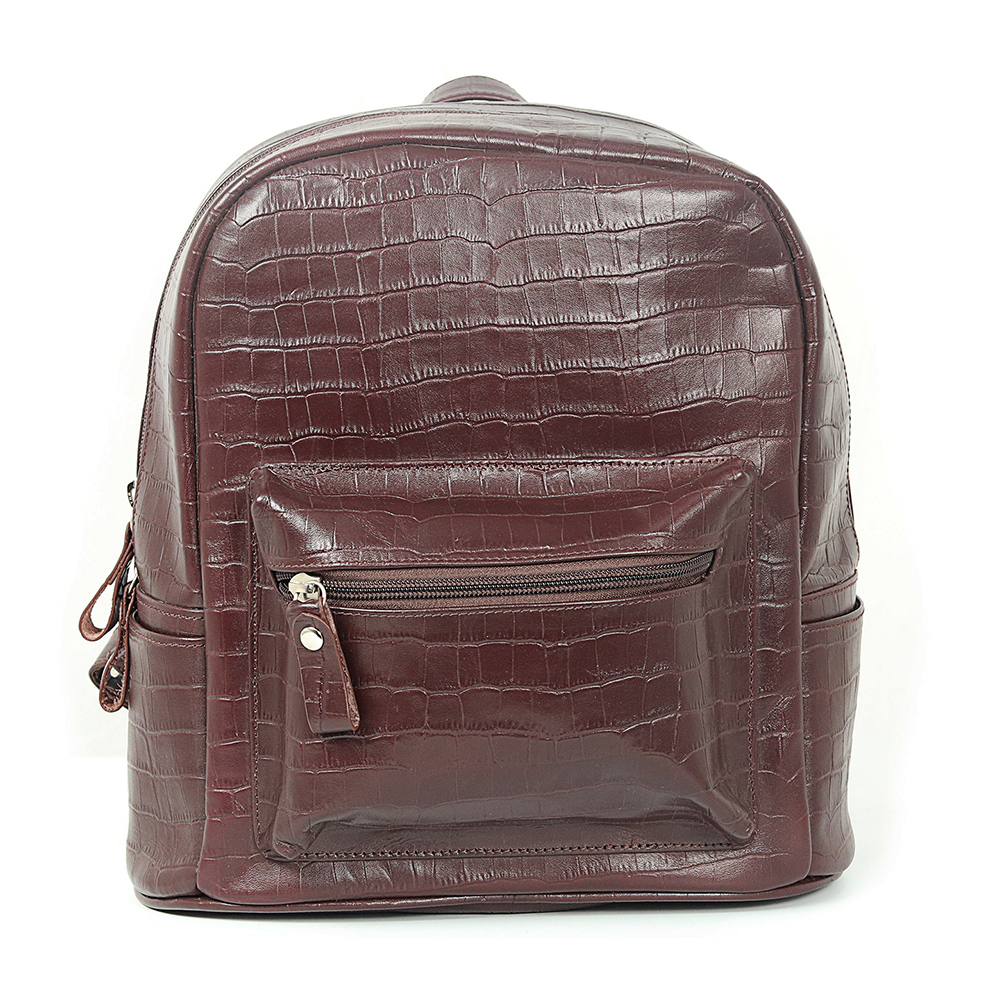 Zays Leather Backpack - BG07 - Dark Brown