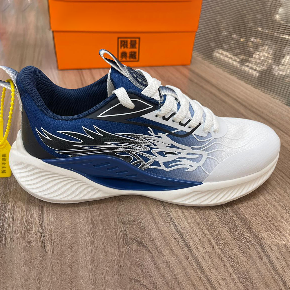 Mesh Super Lightweight White and Blue For Sports Men - Shoe Navy