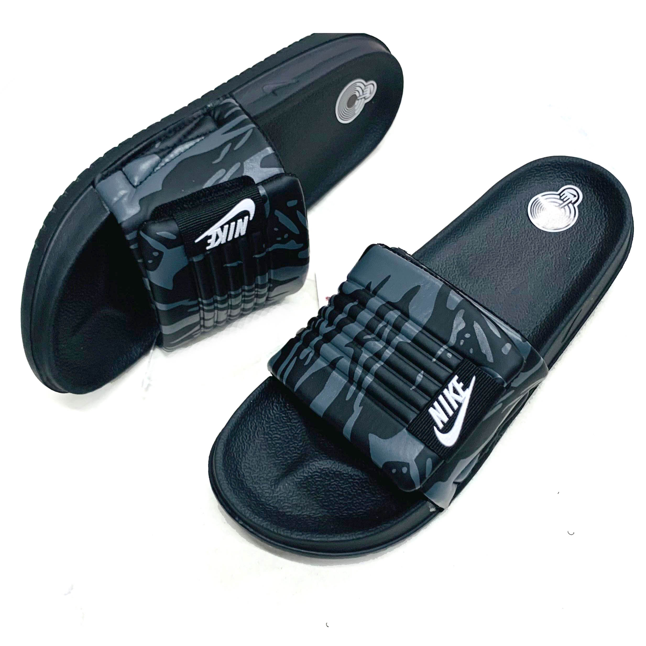 Nike PU Leather Slide Slipper for Men - Black - SL 738