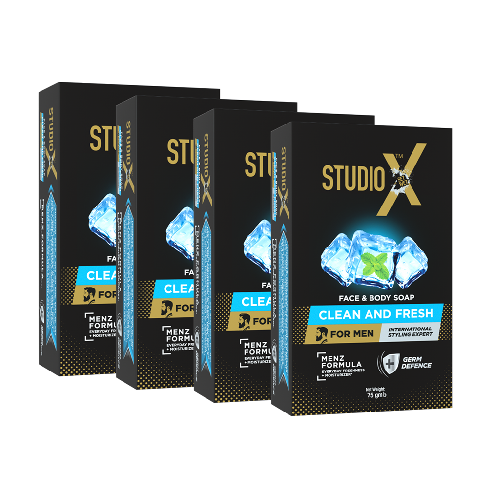 Combo Studio X Clean & Fresh Soap For Men - 75gm - EMB159