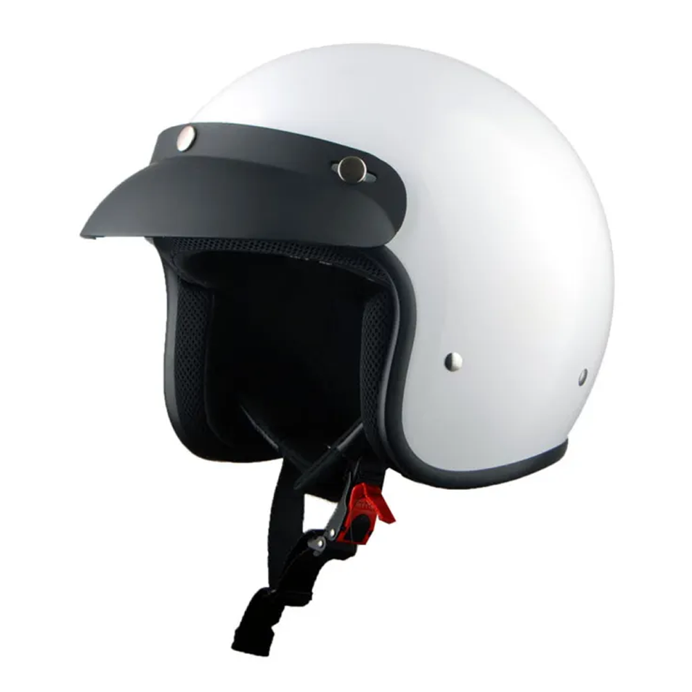 Studds Thunder D1 Half Face Bike Helmet - White