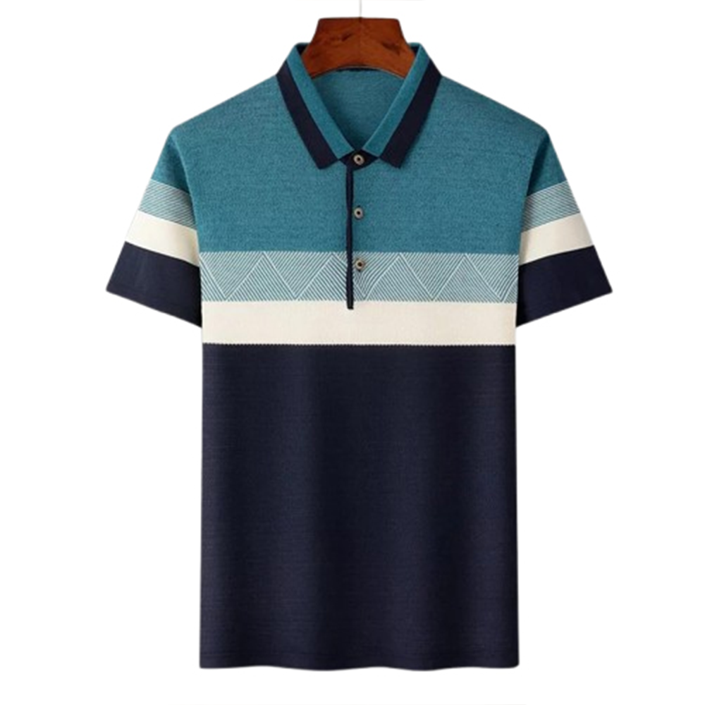 PP Jersey Half Sleeve Polo For Men - Multicolor - PT-D21