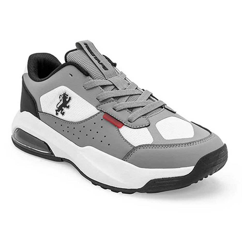 Red Tape Mesh Arrival Casual Sneaker Shoes For Men - Gray and White - RT342