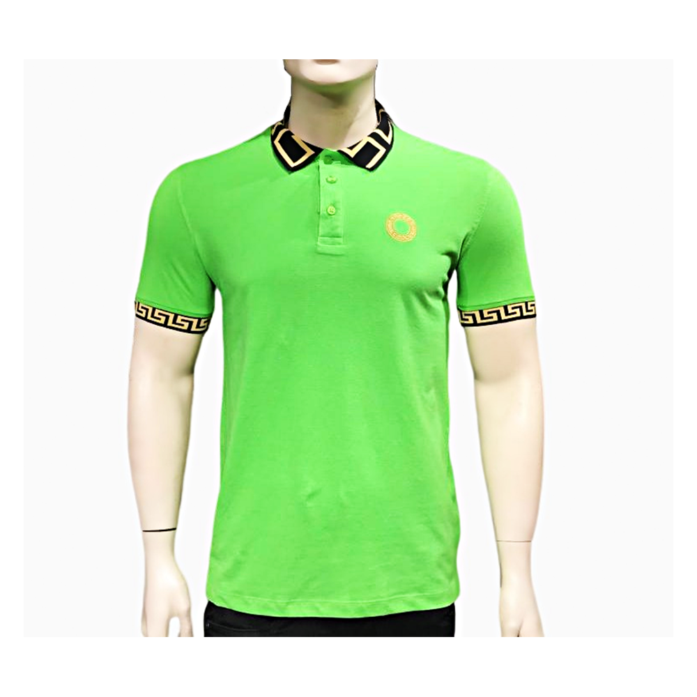 Half Sleeve Cotton Polo Shirt for Men 539 - Parrot