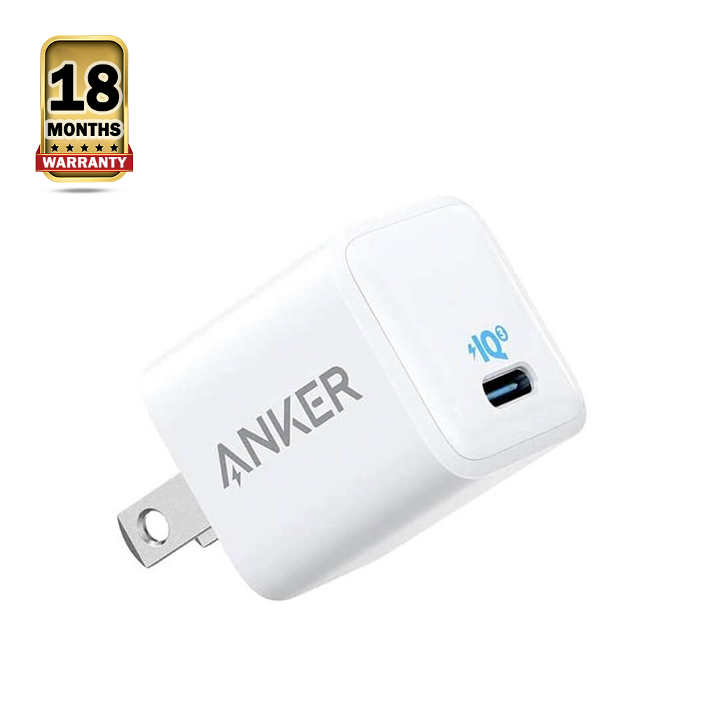 Anker PowerPort III Nano Charger Adapter - 20w - White