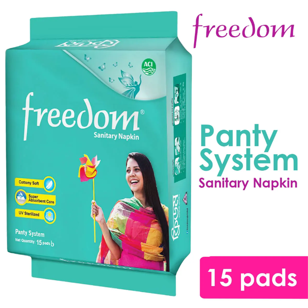 Freedom Sanitary Napkin Panty - 15 Pads - HPB8