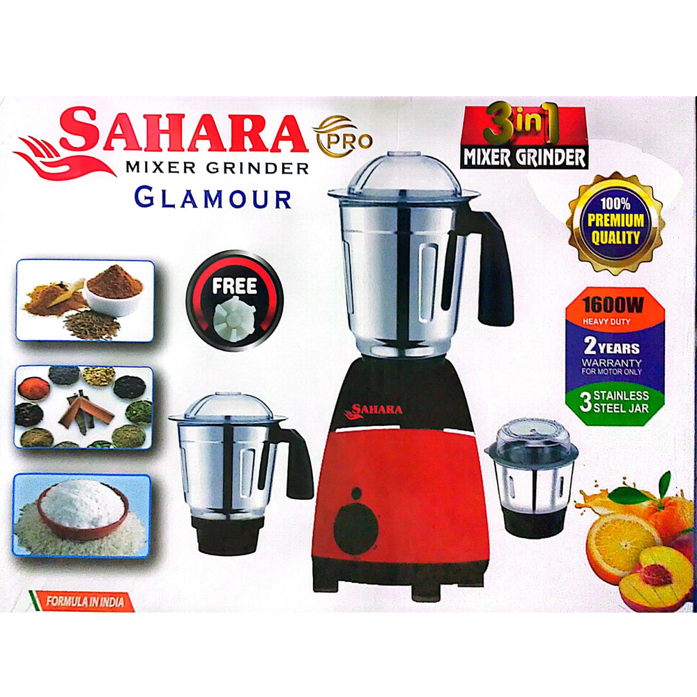 Sahara Glamour 3 in 1 Mixer Blender - 1600W