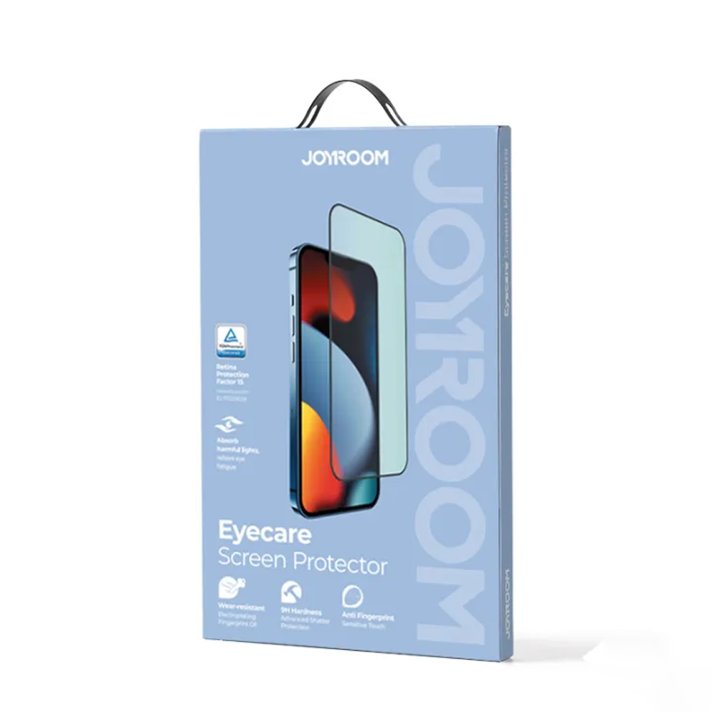 Joyroom JR-G03 Knight Series Full Screen Anti Blue Light Filter Tempered Glass Protector - Transparent