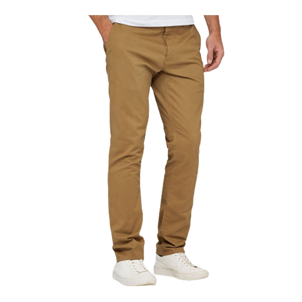 Cotton Chinos Gabardine Pant For Men - Khaki - NZ-3191