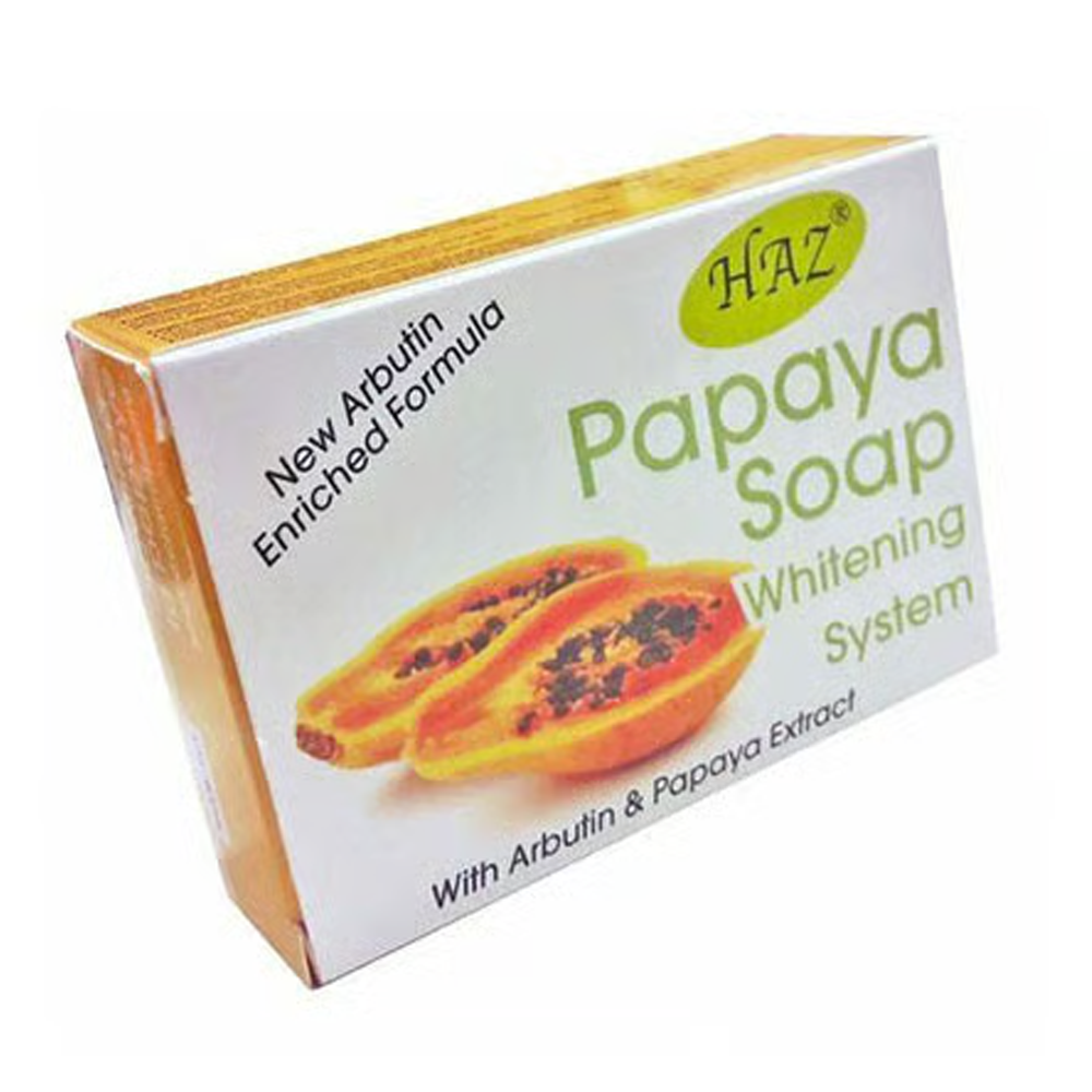 HAZ Papaya Soap With Arbutin & Papaya Extract - 100gm