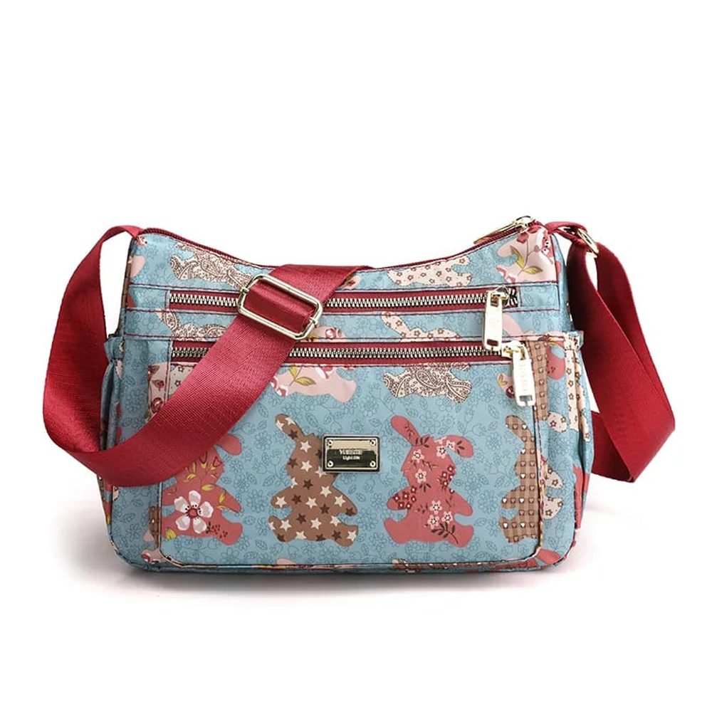 Nylon Shoulder Bag for Women - Multicolor - 640