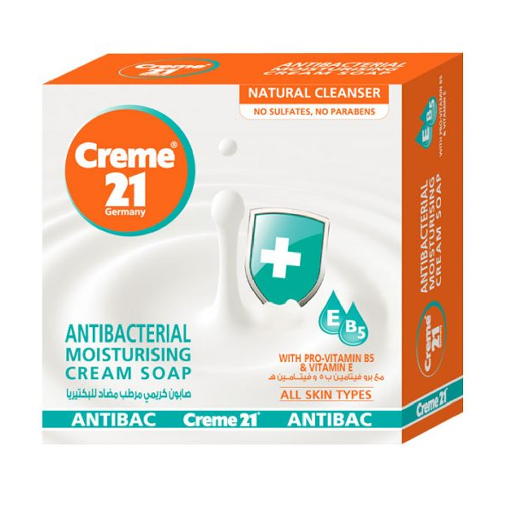 Creme 21 Antibacterial Moisturizing Soap - 125gm