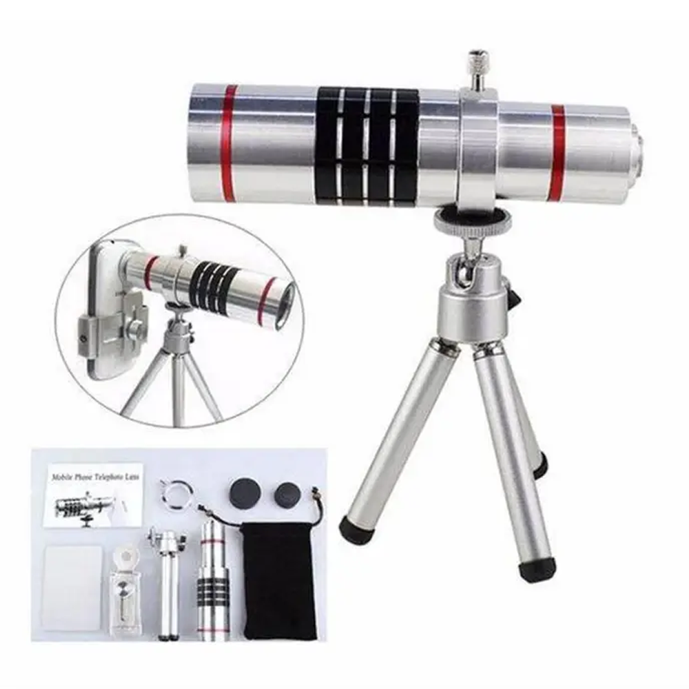 18x Zoom Telescope Camera Lens - Silver