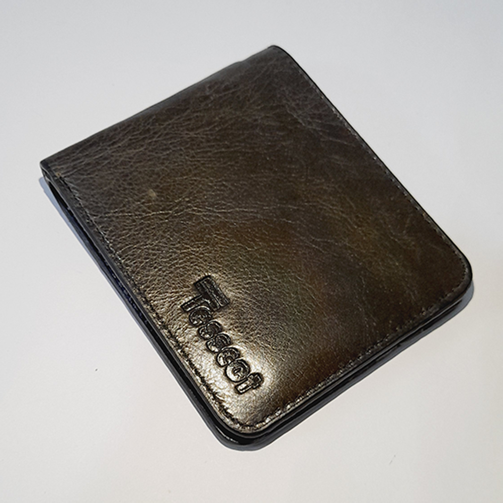 Leather Short Wallet For Men - Chocolate - T-SS0923-WAL-SCHK0303-1-1