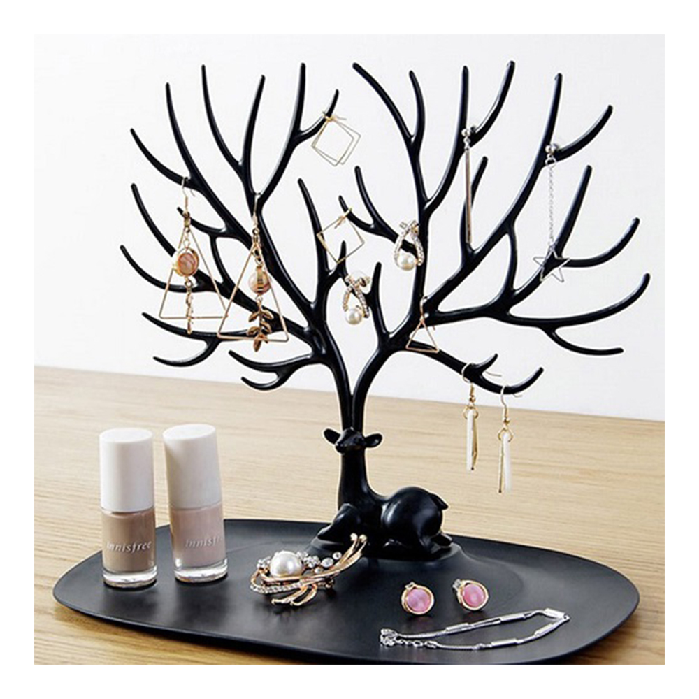 Multifunctional Plastic Tree Shape Jewelry Display Hanger