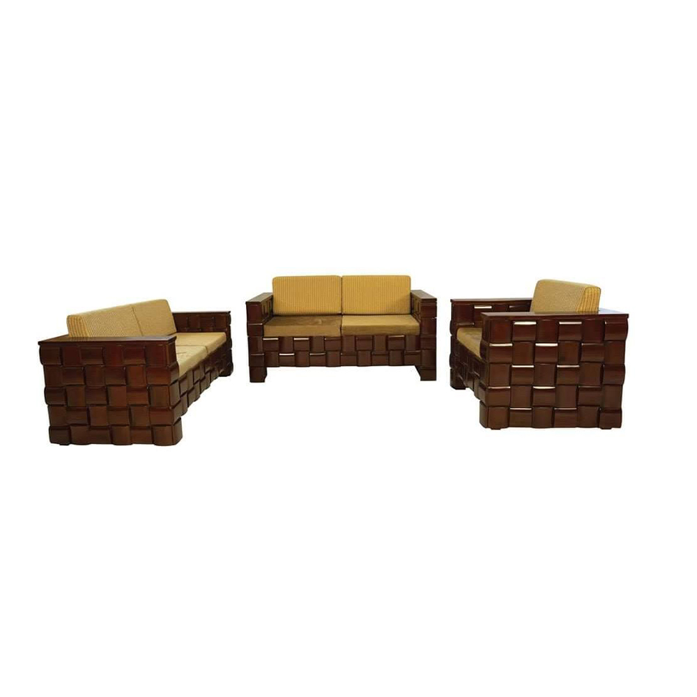 ZN - HS - 04 Solid Wood Brick Sofa - 2+2+1