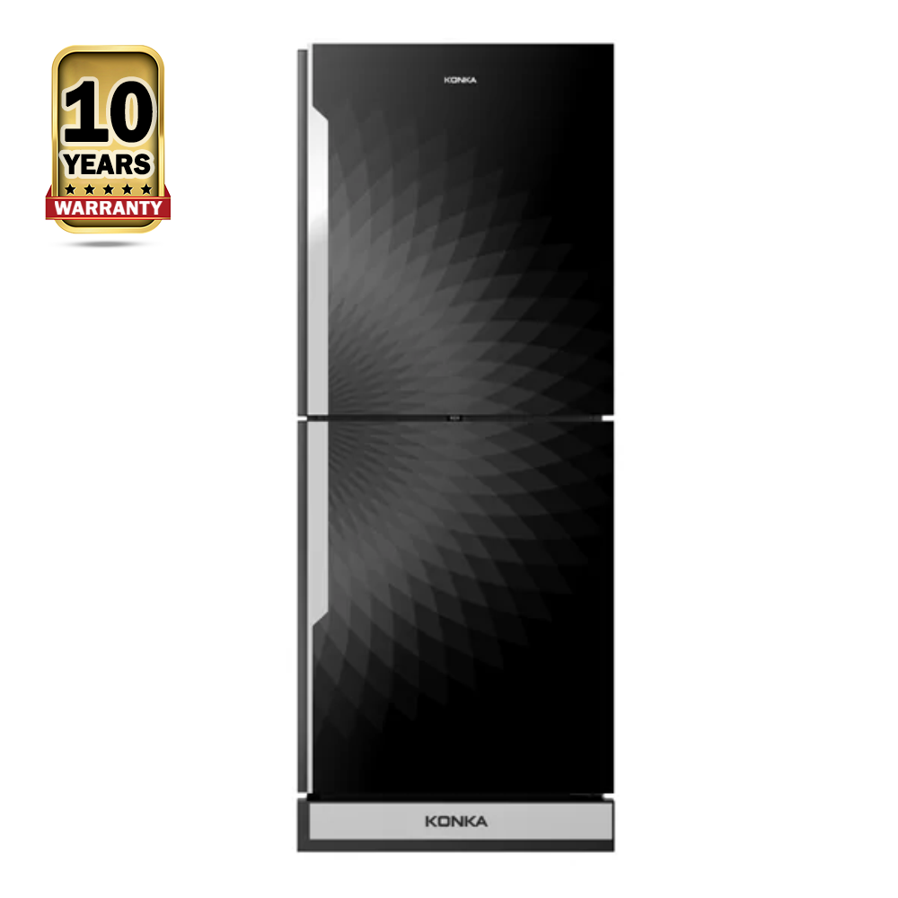 KONKA KRT-282GB-Black Diamond Refrigerator - 282 Liter - Black Diamond