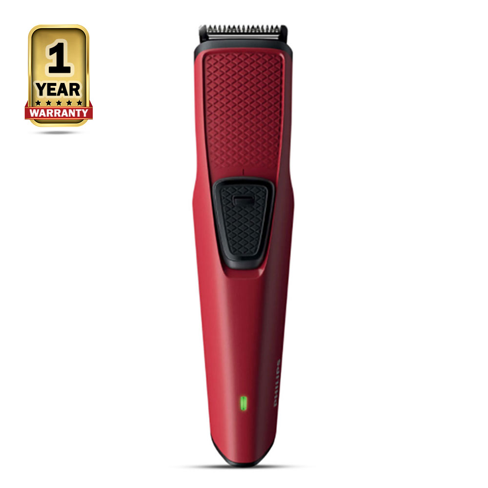 Philips BT1235/15 Series-1000 Rechargeable Beard Trimmer - Red