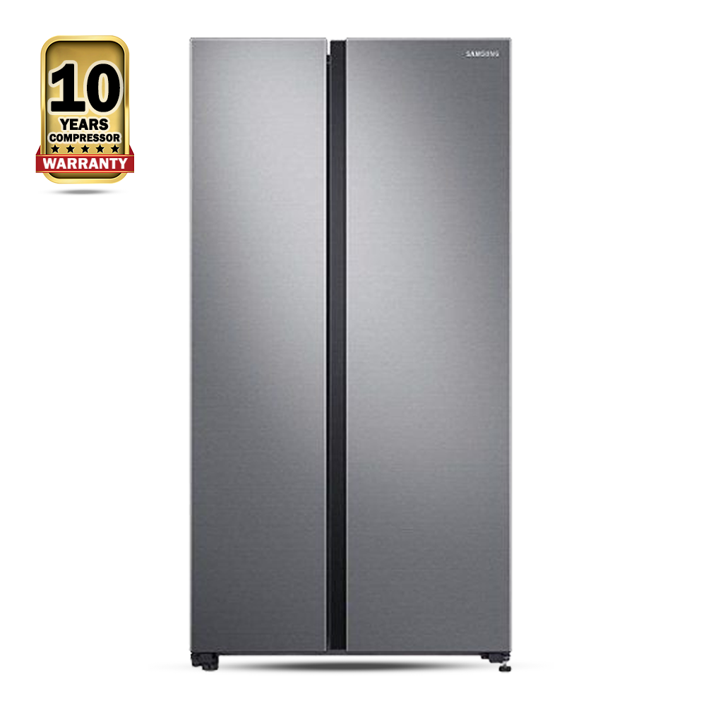 Samsung RS72R5001M9-D3 No Frost Side By Side Double Door Refrigerator - 700 Litre - Silver