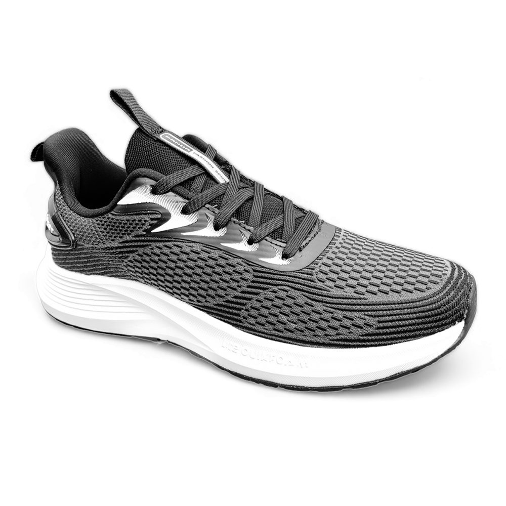 Panda Y22127 Mesh Sports Shoe For Men - White and Black - TW-27