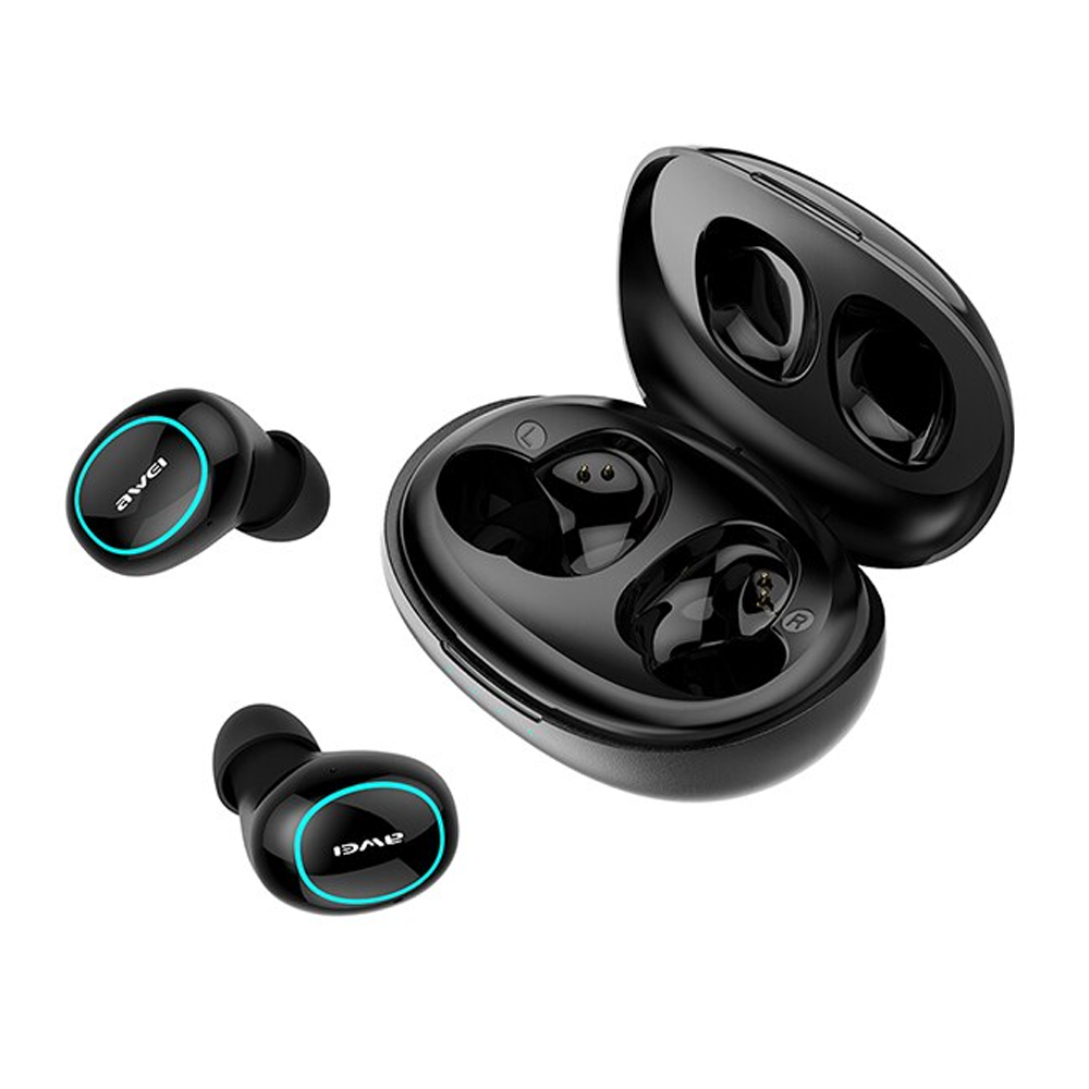 Awei T60 TWS Wireless In-Ear Earbuds - Black