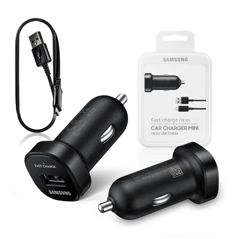 Samsung EP-LN930 Car Charger Mini With Type C Cable - 18 Watt - Black 