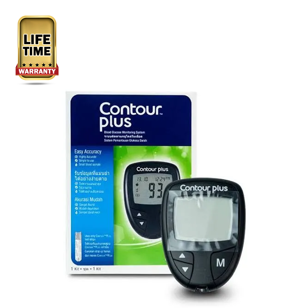 Contour Plus Blood Glucose Meter - Black