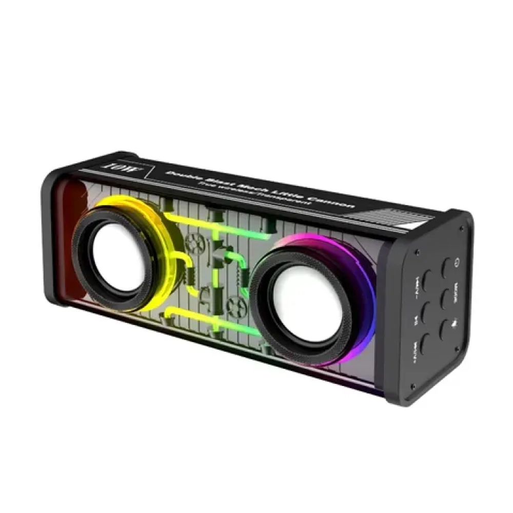 Mech K88 RGB Transparent Portable Bluetooth Speaker - Multicolor