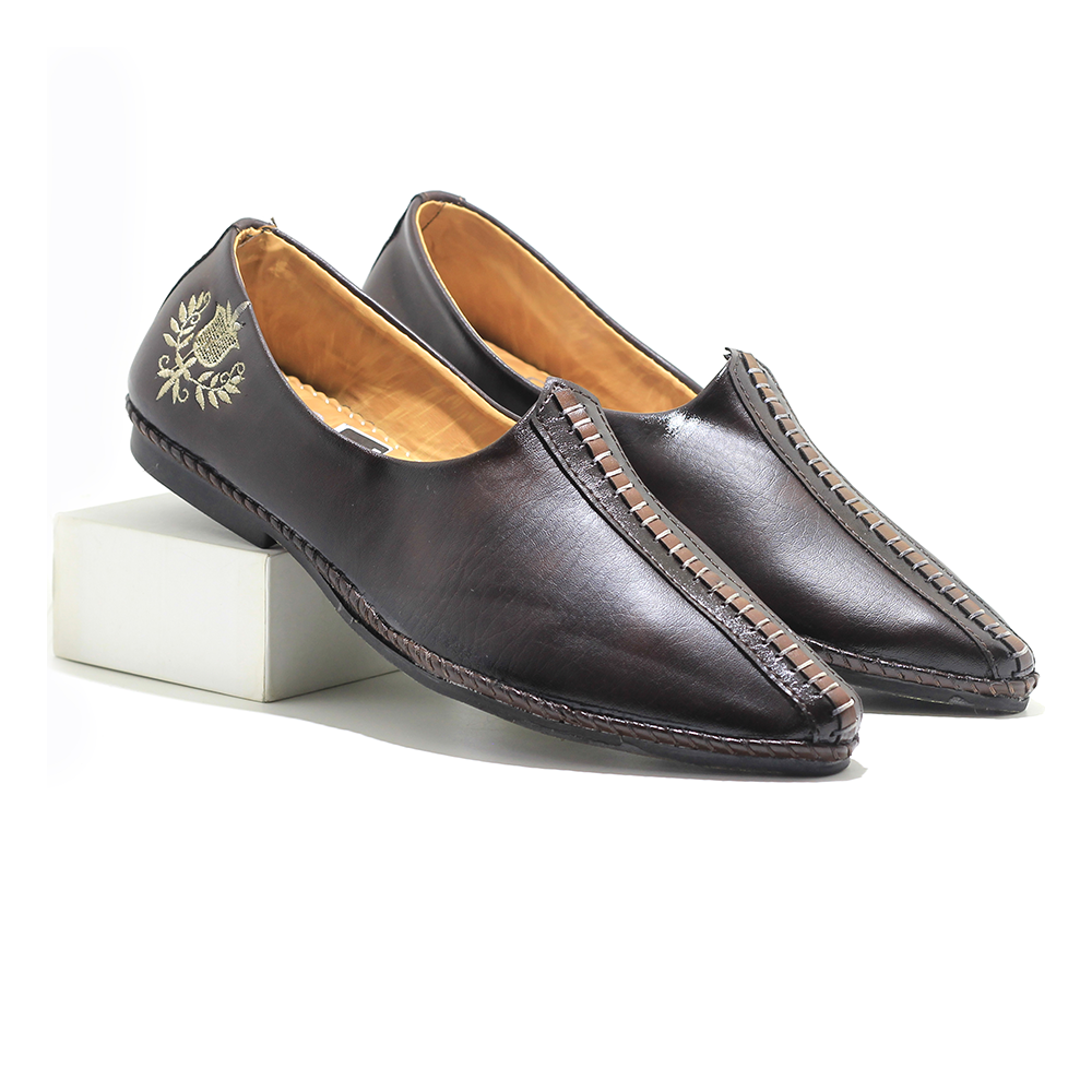 PU Leather Shoe For Men - Coffee - IN391