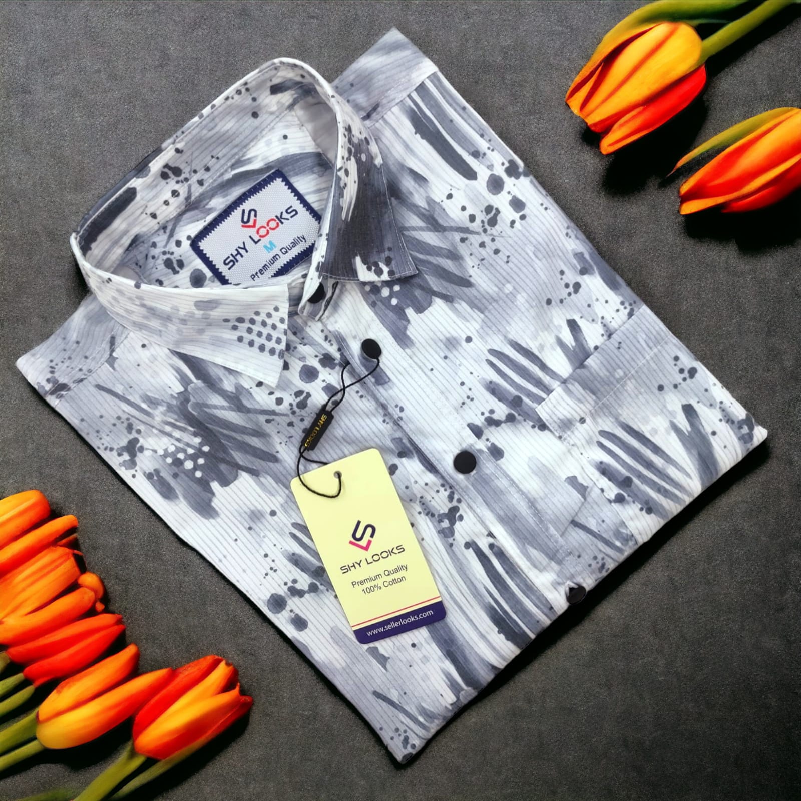 Premium full Sleeve Luxury Print Shirt For Men - Multicolor - OP420