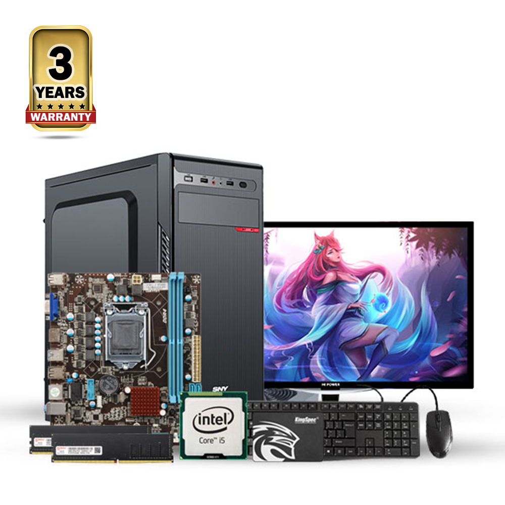 Intel Core i5 6th Generation - 8GB RAM - 128GB SSD - 17 Inch Monitor - Desktop Computer - Black - CSDP23-6005