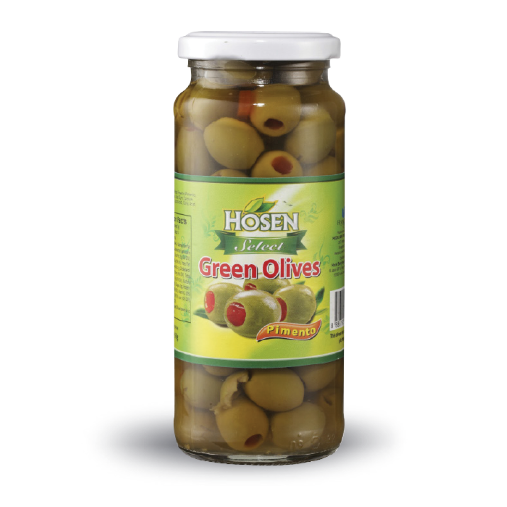 Hosen Select Green Olives Pimento - 350gm