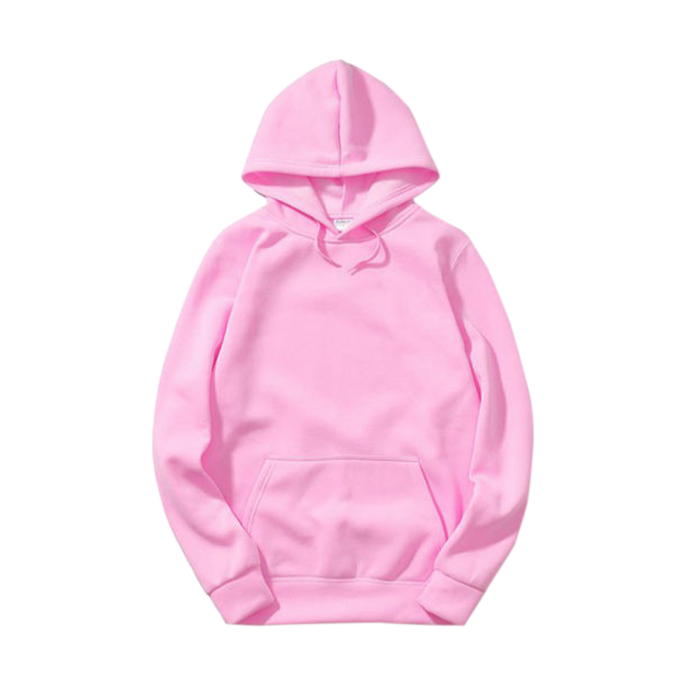 Fleece Full Sleeves Hooddie for Men - Pink - HJM -10