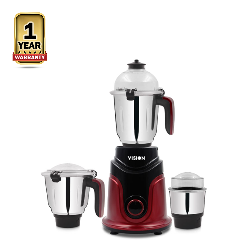 Vision VIS-SBL-022 3 In 1 Blender - 1100W - Maroon and Black