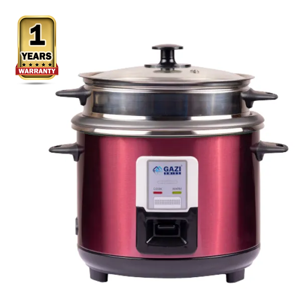 Gazi Smiss SRC28P2P Double Pot Rice Cooker With Glass Lid 2.8 Liter