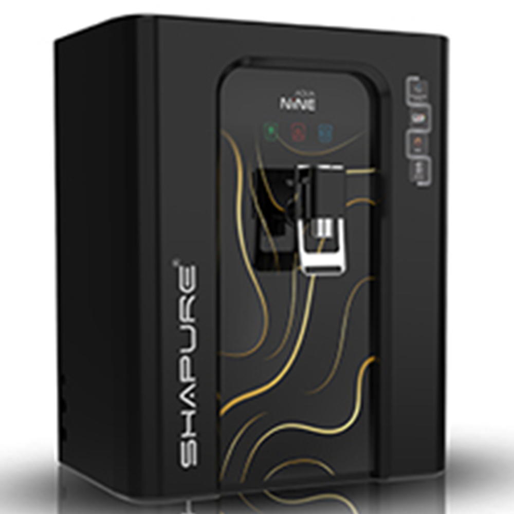 Aqua Nine 6 Stage RO+H2AAA Water Filter - 100GPD - Black