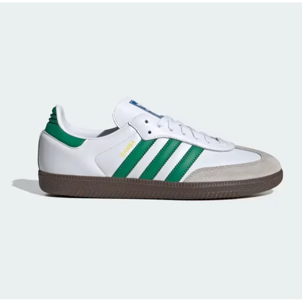 Adidas Samba OG Cloud Sneakers Shoes  For Men - White and Green