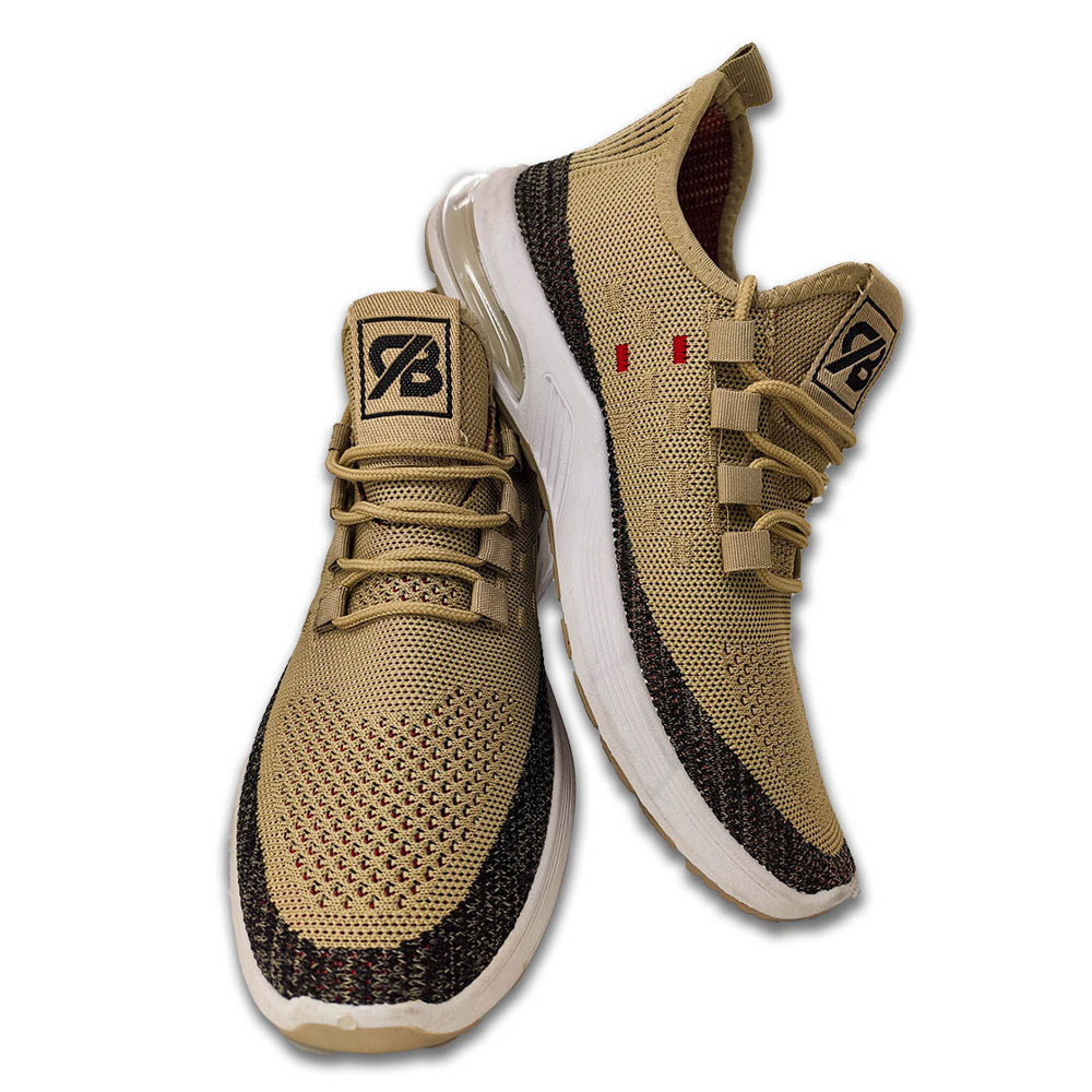 Mesh Sneakers Shoes For Men - Golden