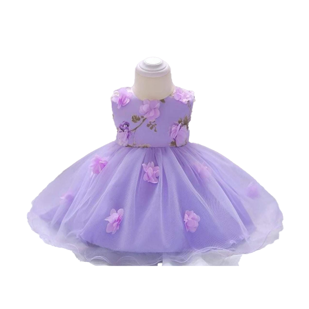 Baby Girl Party Dress - BC-03 - Purpel