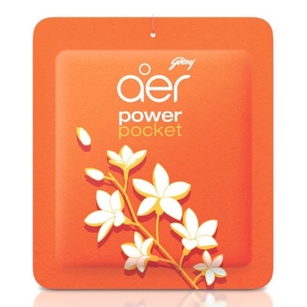 Godrej Aer Power Pocket Bathroom Fragrance Floral Delight - 10gm