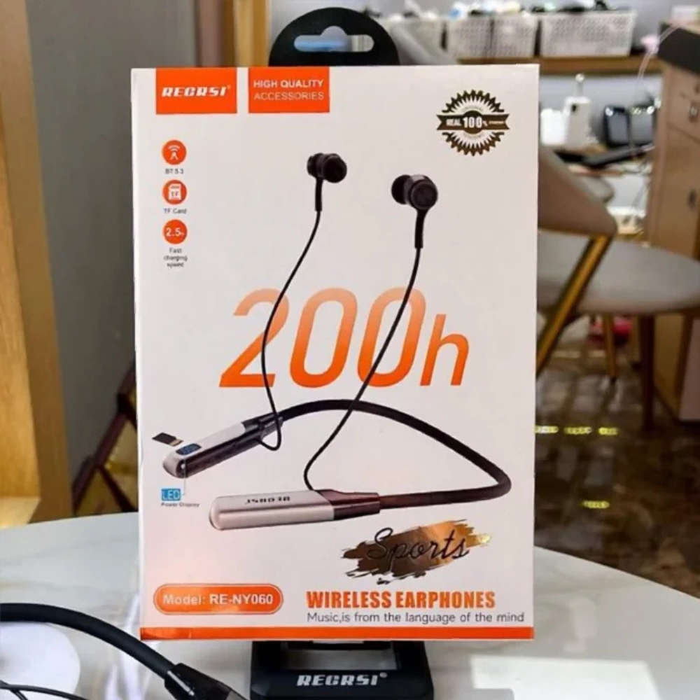 Regrsi RE-NY060 Wireless Neckband - Black