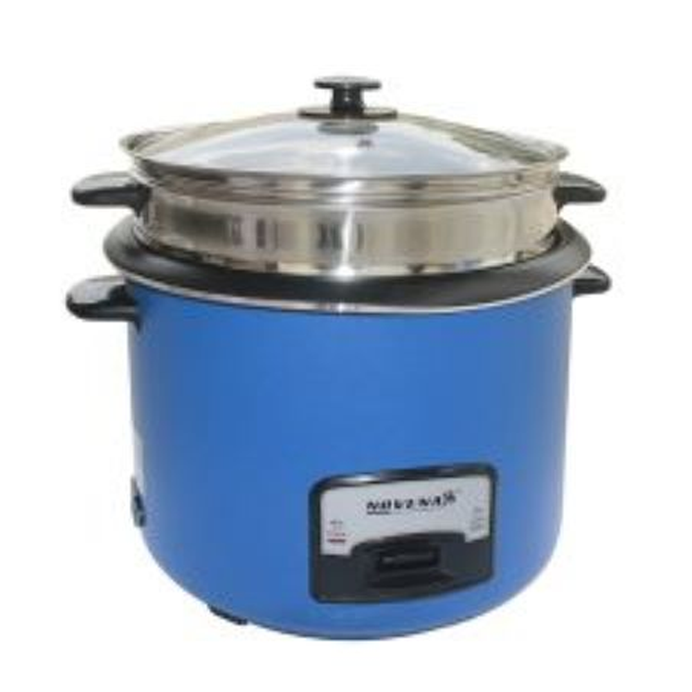 LG Double Pots Stainless Steel Rice Cooker - 2.8 Liter - Blue