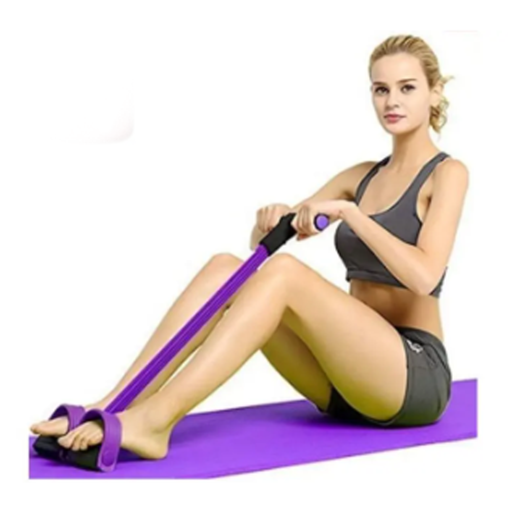 Latex Fitness Body Trimmer for Home Exercise - Purple