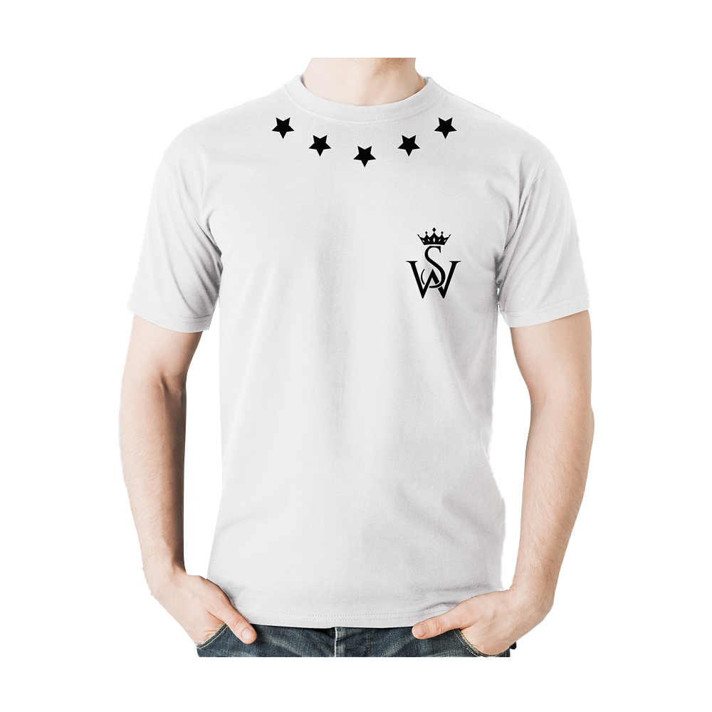 SWF014 Cotton Half Sleeve T-Shirt - White