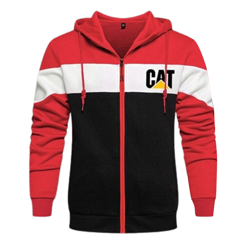 Cotton Winter Hoodie For Men Black and Red H244