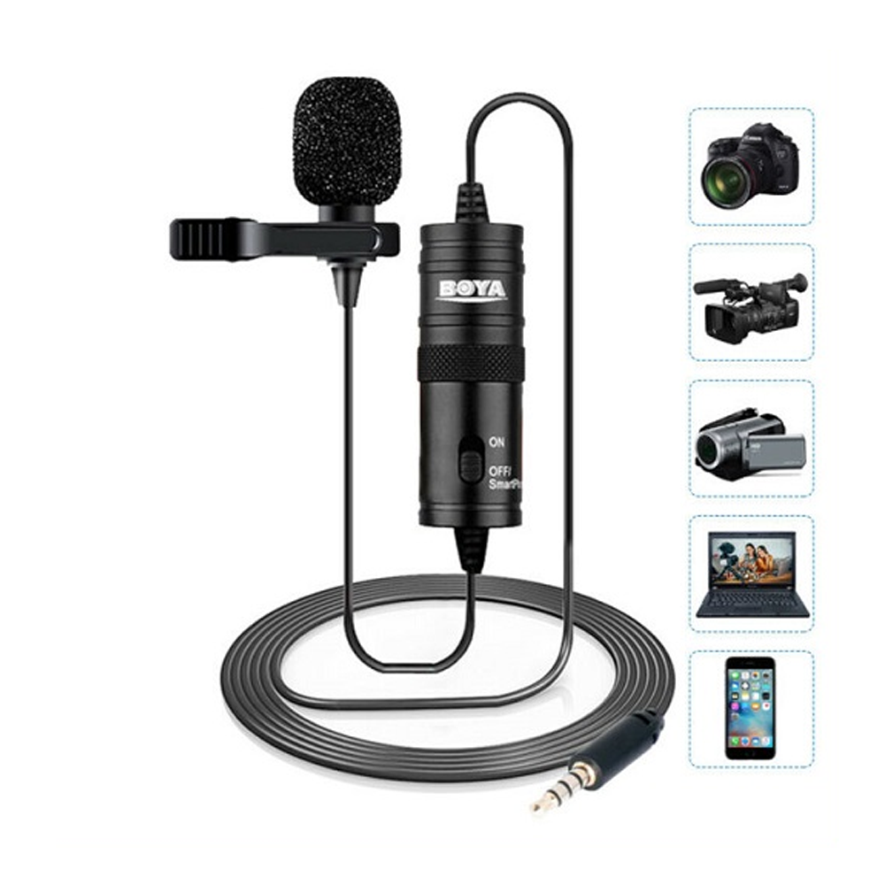 Boya BY-M1 Professional Lavalier Microphone - Black