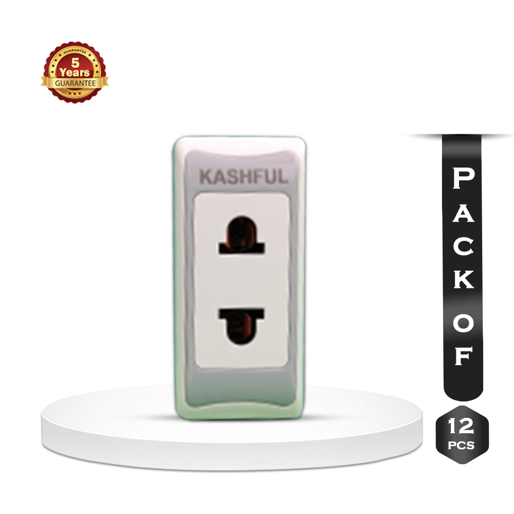 Pack Of 12 Pcs Kashful Piano Socket - 6mpr