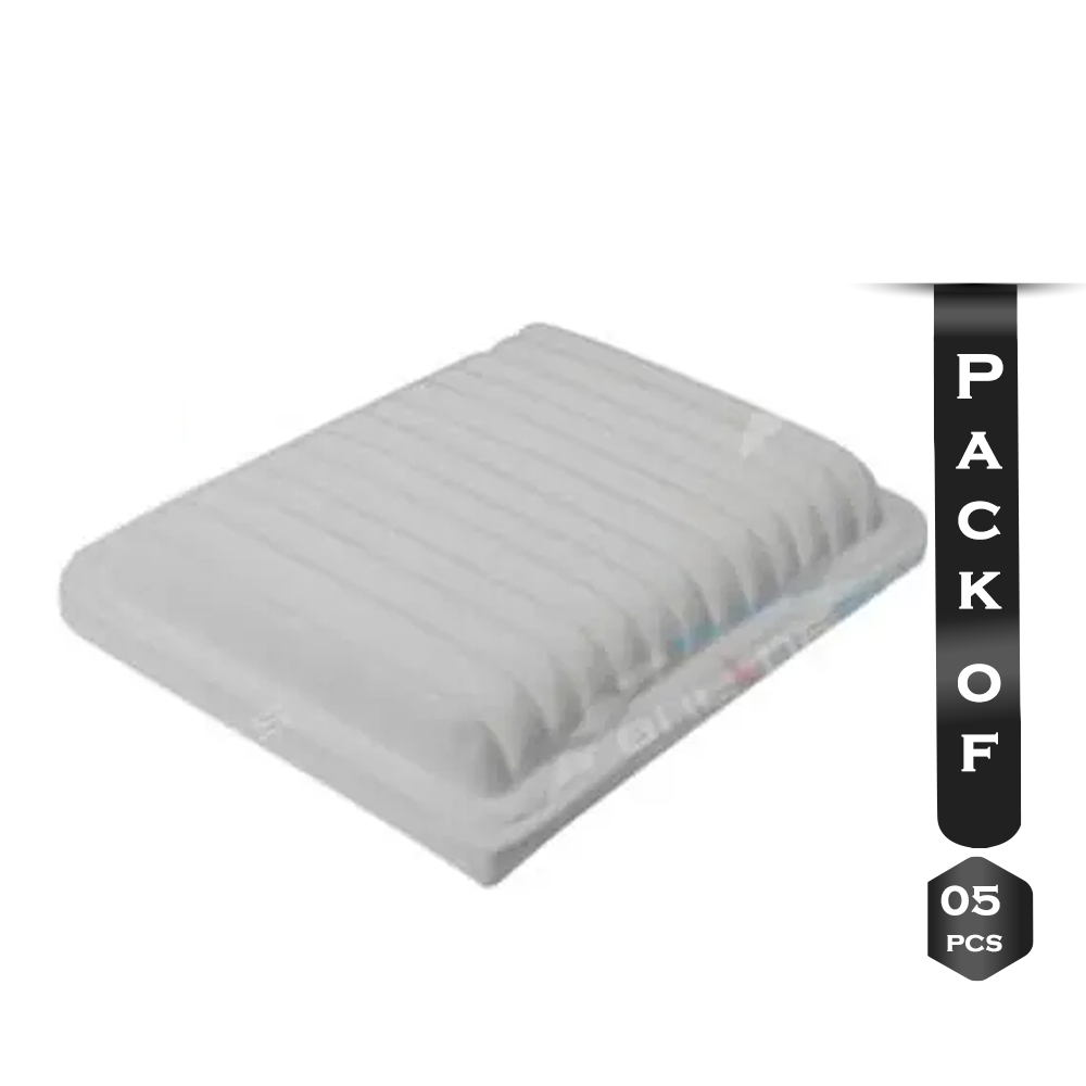 Set of 05 Sakura A-3301 Air Filter For Toyota Car - White