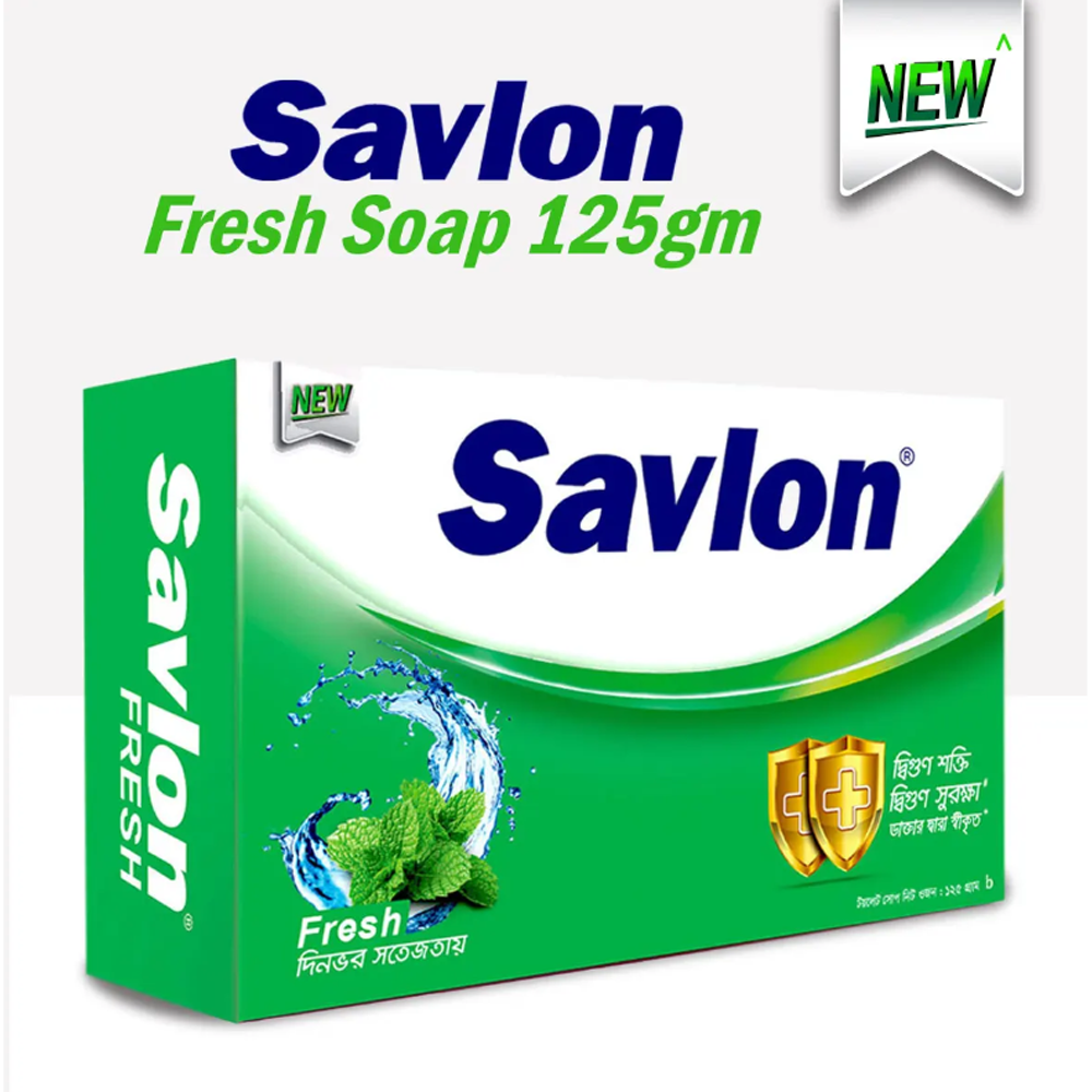 Savlon Fresh Antiseptic Soap - 125gm - AN7M