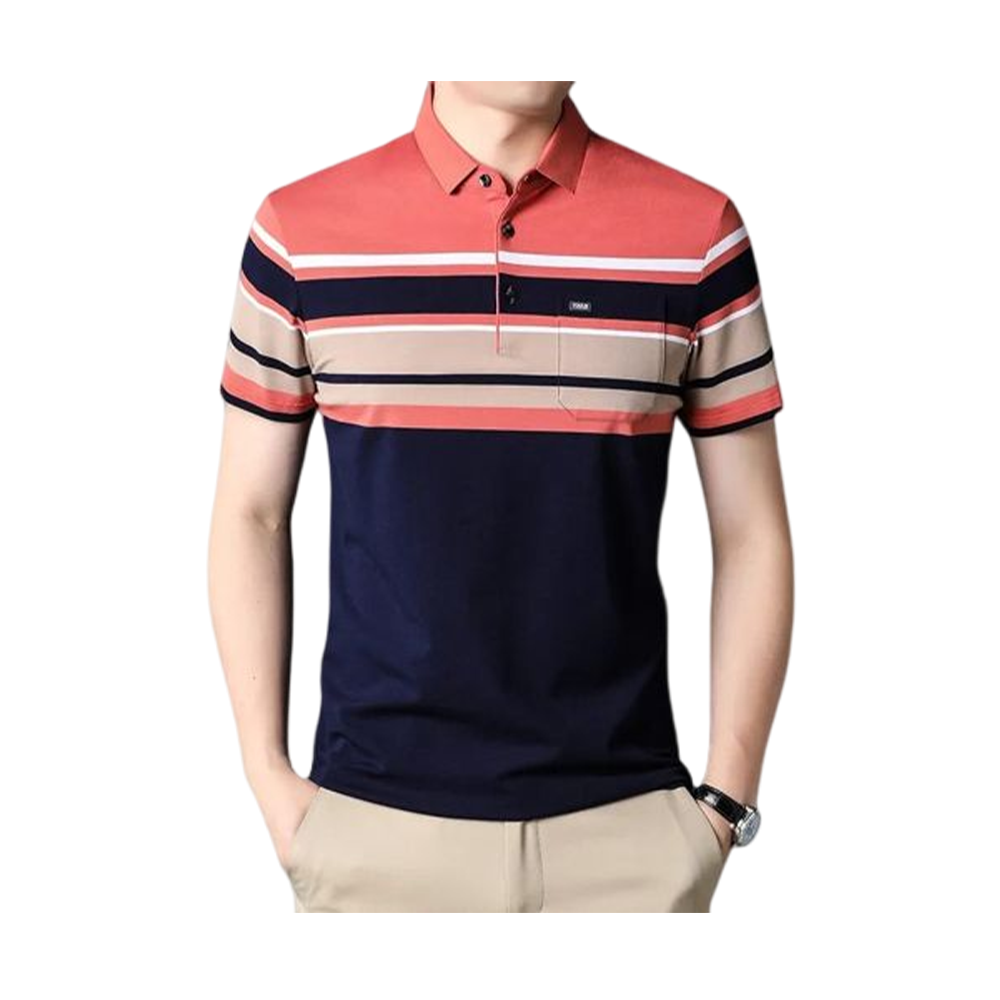 PP Jersey Half Sleeve Polo Shirt For Men - Multicolor - PT-110